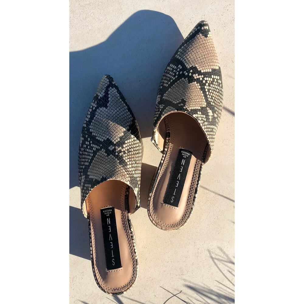 Steven By Steve Madden Mule Slide On Snakeskin Bi… - image 6